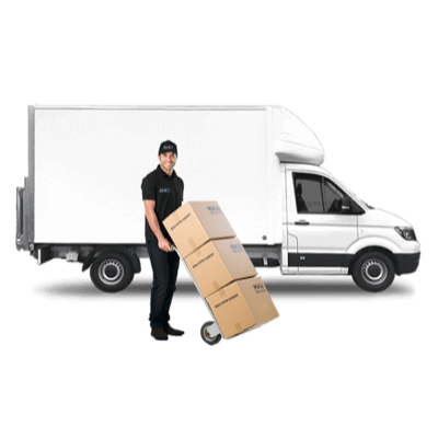 Most Luton type vans have a carrying volume of 16 to 18 cubic meters. 